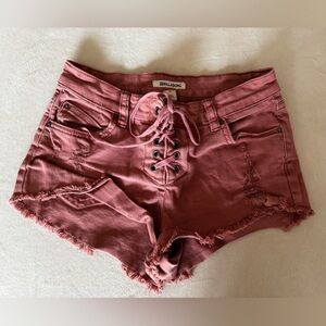 Billabong Rose Lace-Up Jean Shorts